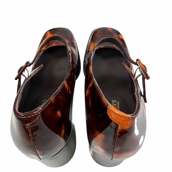 Seychelles Play Pretend Tortoise Brown Patent Mary Jane Pumps Size 8M - Picture 11 of 16